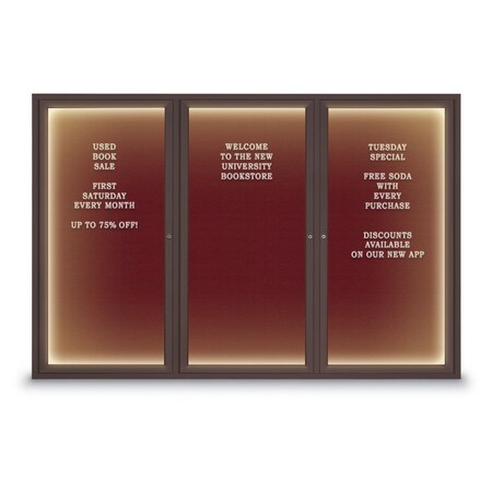 United Visual Products Indoor Enclosed Combo Board, 42"x32", Black Frame/Green & Pumice UVCB4232B-GREEN-PUMICE